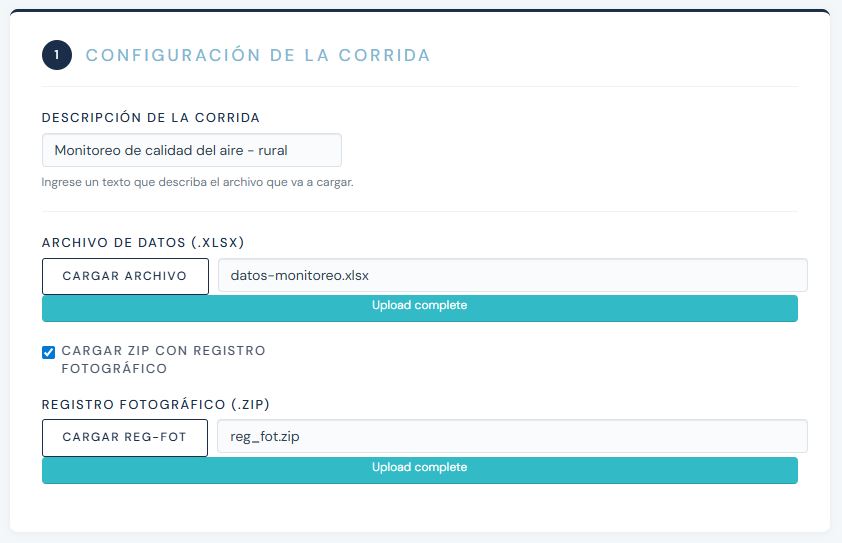 Corrida finalizada en OMeRo Air