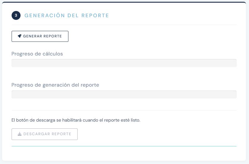 Generación de informe en OMeRo Air